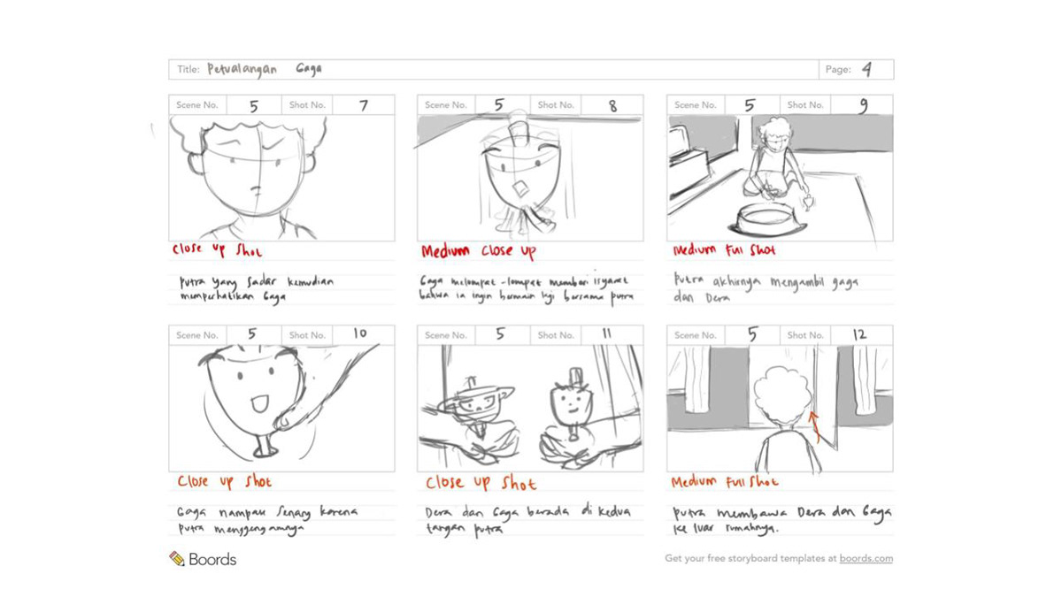 3d animation animation  petualangan gaga pitch bible storyboard