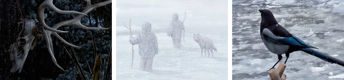 ultima future Arctic environmentalism post-apocalyptic tribal Nature animals Nick Pedersen aurora inspire art photoshop photomanipulation photoillustration