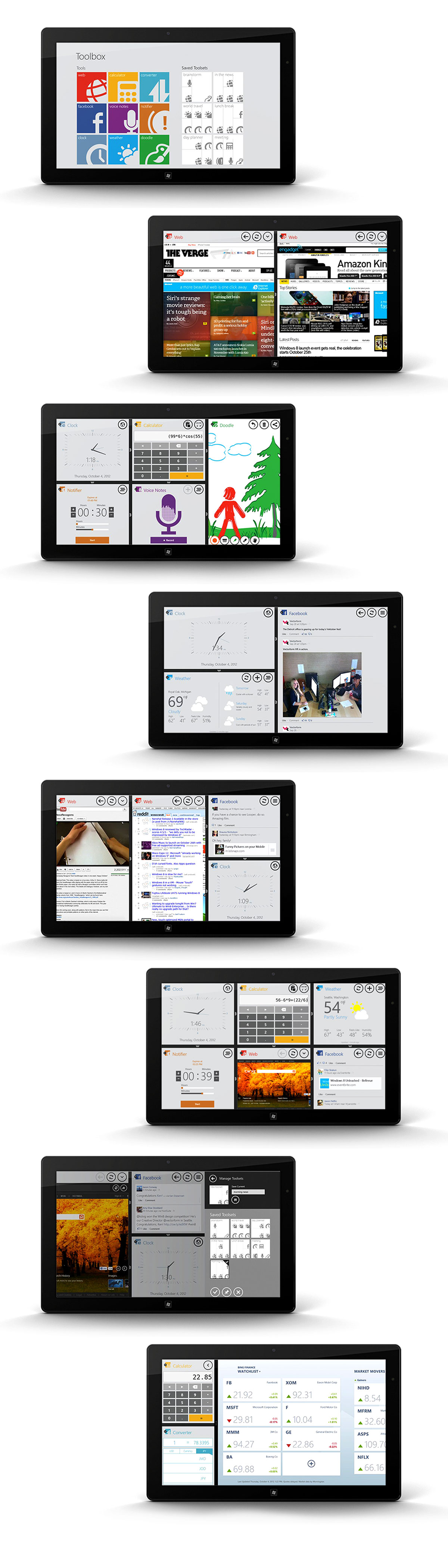 Toolbox windows8 app vectorform elsida konakciu appstore kevin foreman design Microsoft tablet interactive design Windows 8