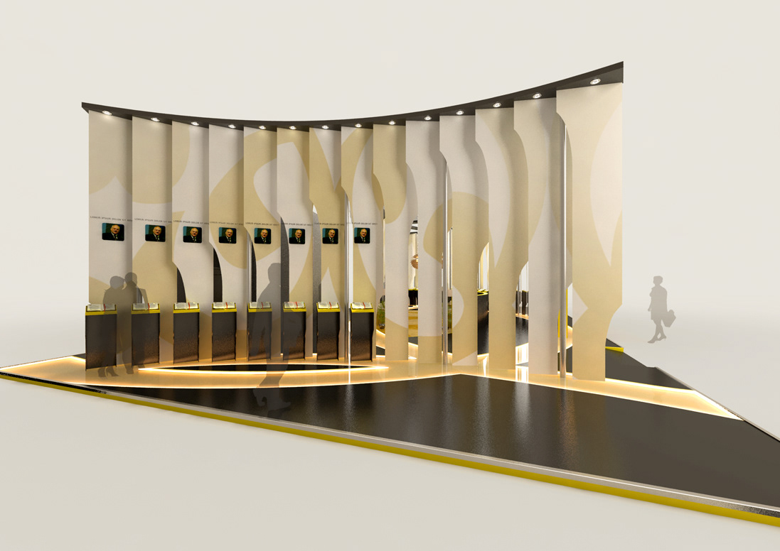 3d design exhibition stand elegant design visualization