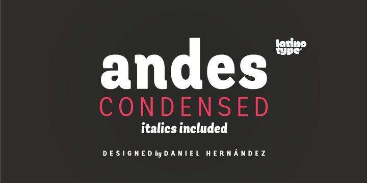 latinotype  daniel hernandez  andes typeface