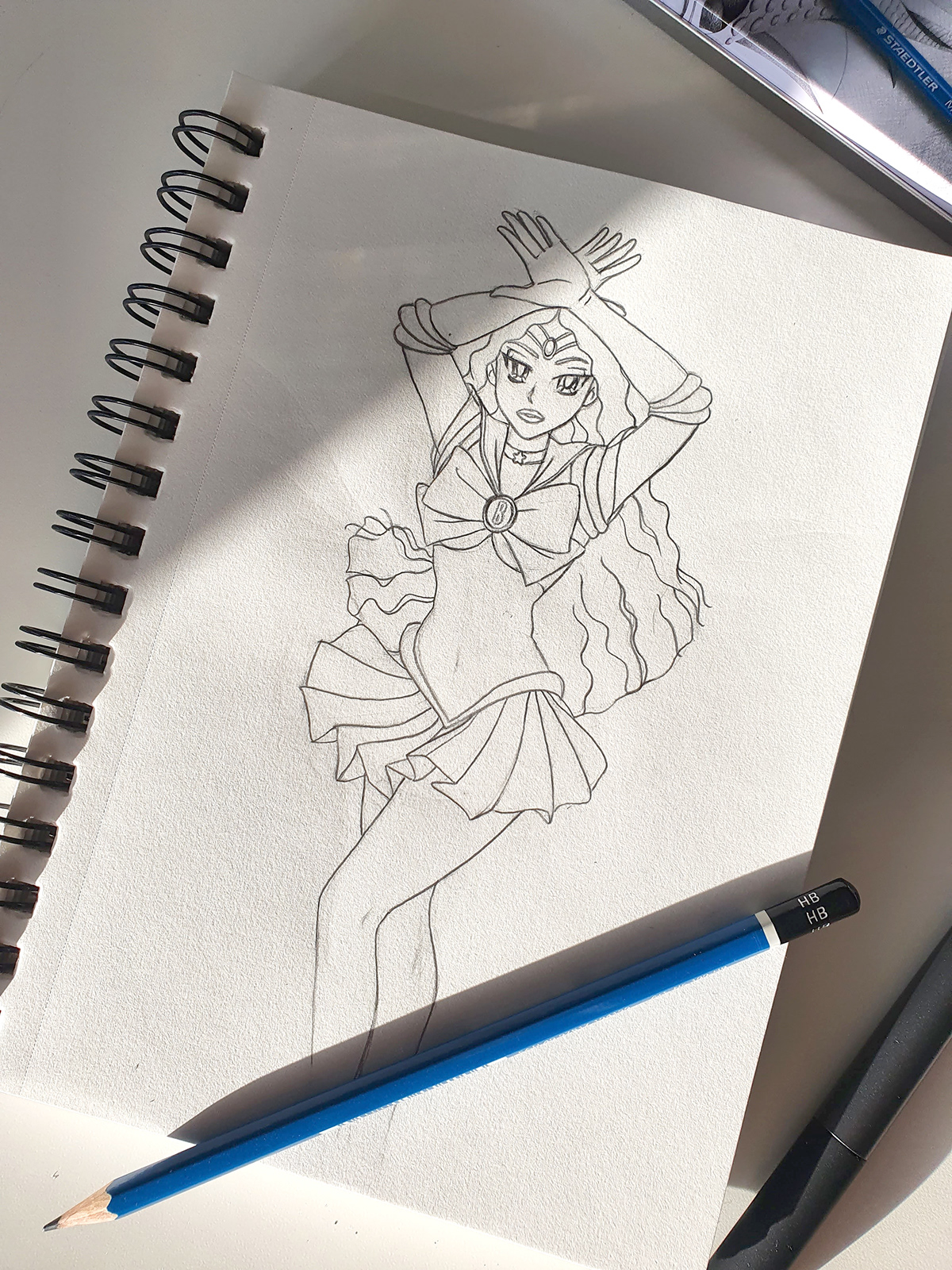 anime Beyonce fanart ILLUSTRATION  manga pop Queen B Renaissance sailor moon sketch