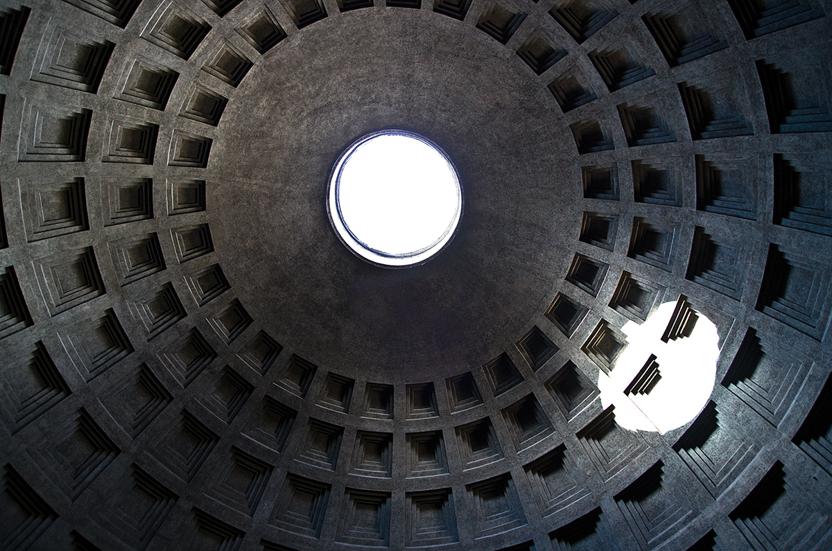 Rome Pantheon geometric roma