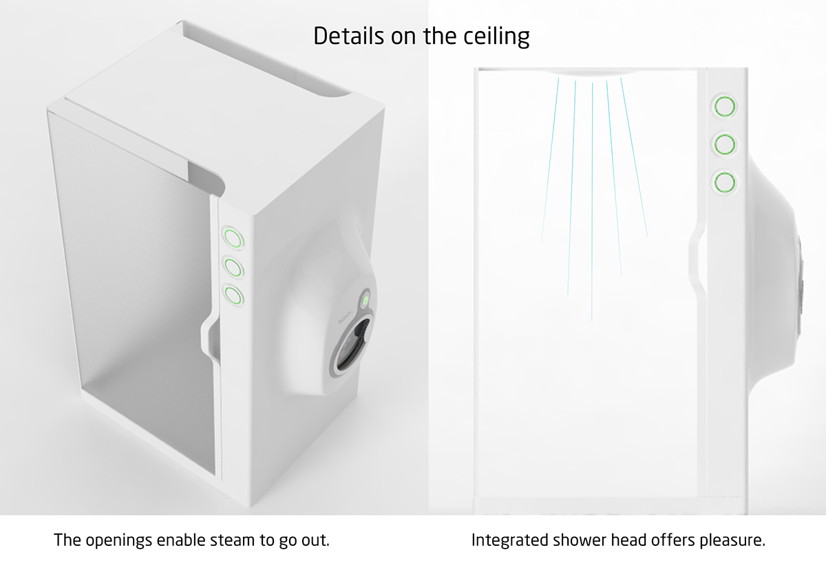 Washing machine shower shower cabinet showering washing clothes reusing water recycling green