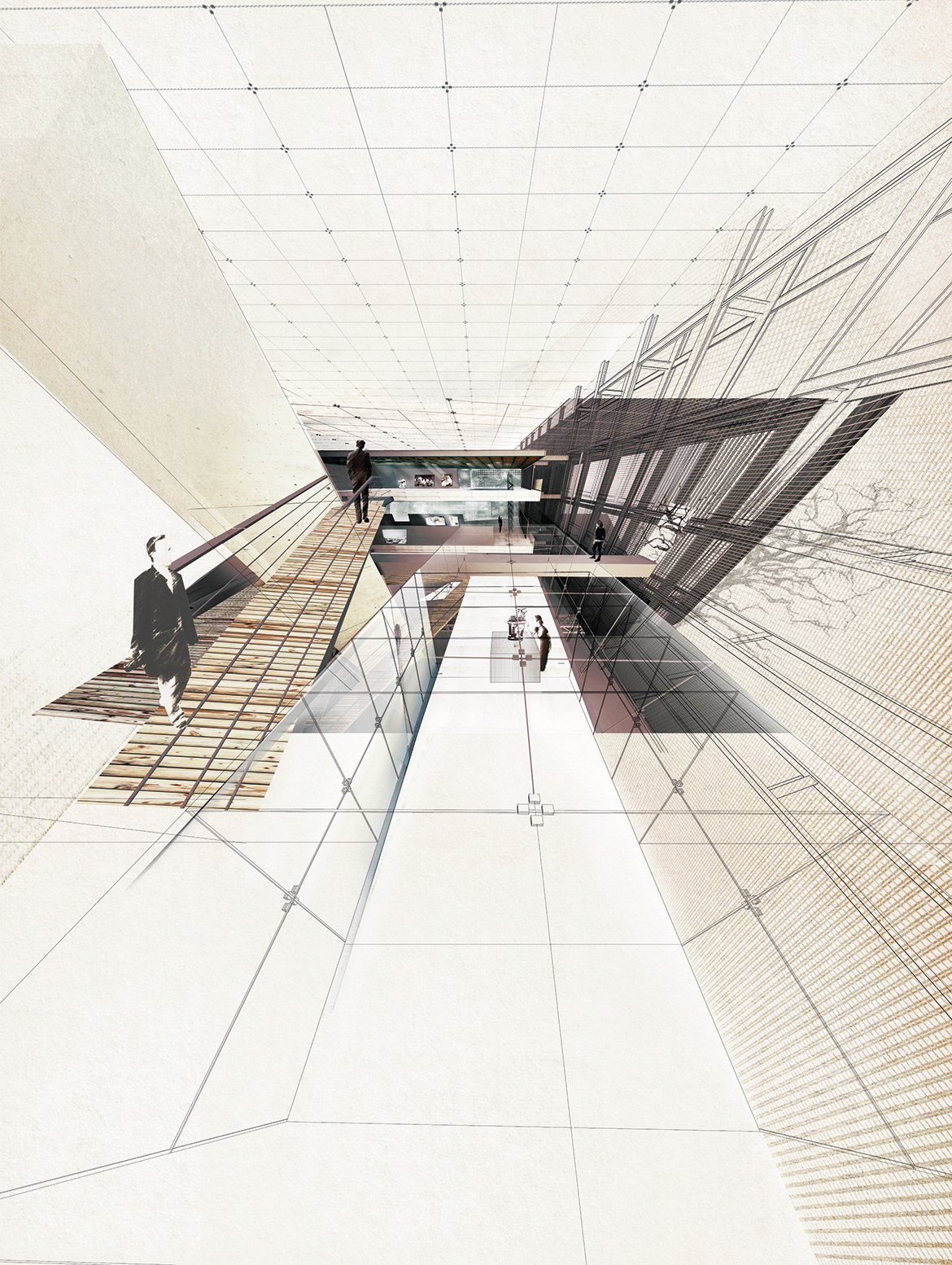 architecture atmospheric atrium contemporary design gallery graphic ILLUSTRATION  light Space 