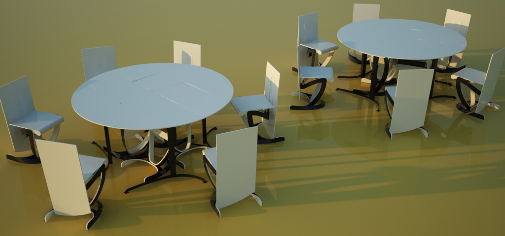 transformable furniture csire geza BME animated video 3D conference table chair modular multifunctional multi-functional system