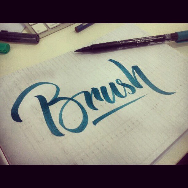 lettering Logotype letters calligraffiti brushpen