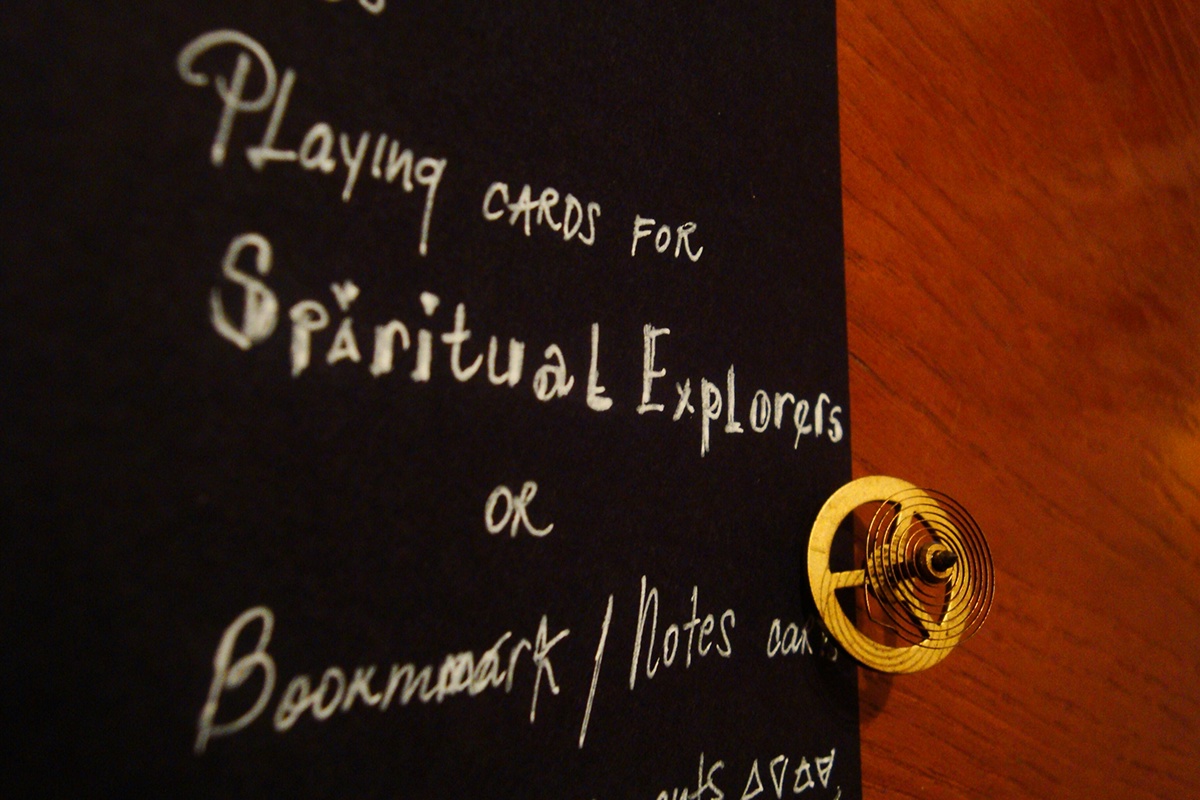 bookmark notes cards handmade craft spiritual elements symbols Transmutation alchemy
