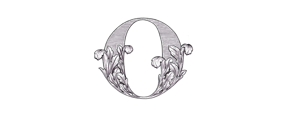 typography   lettering alphabet Acanthus anotheroutsider