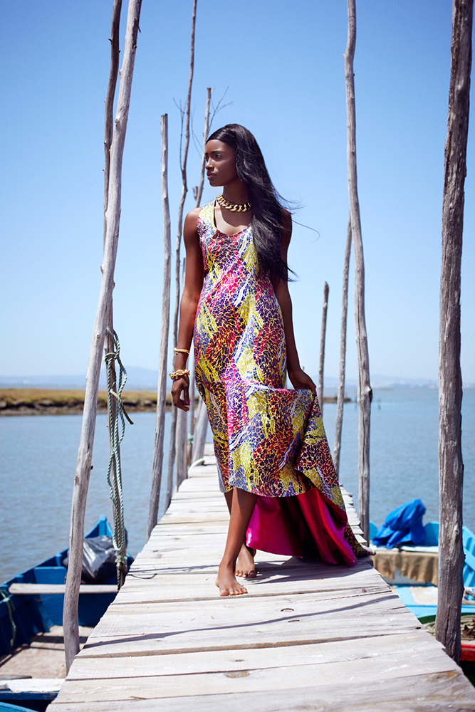 model Portugal african Patterns styling  carrasqueira deck sea