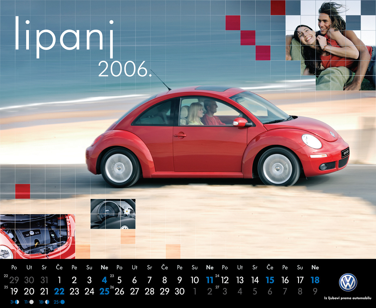 print  calendar   Volkswagen