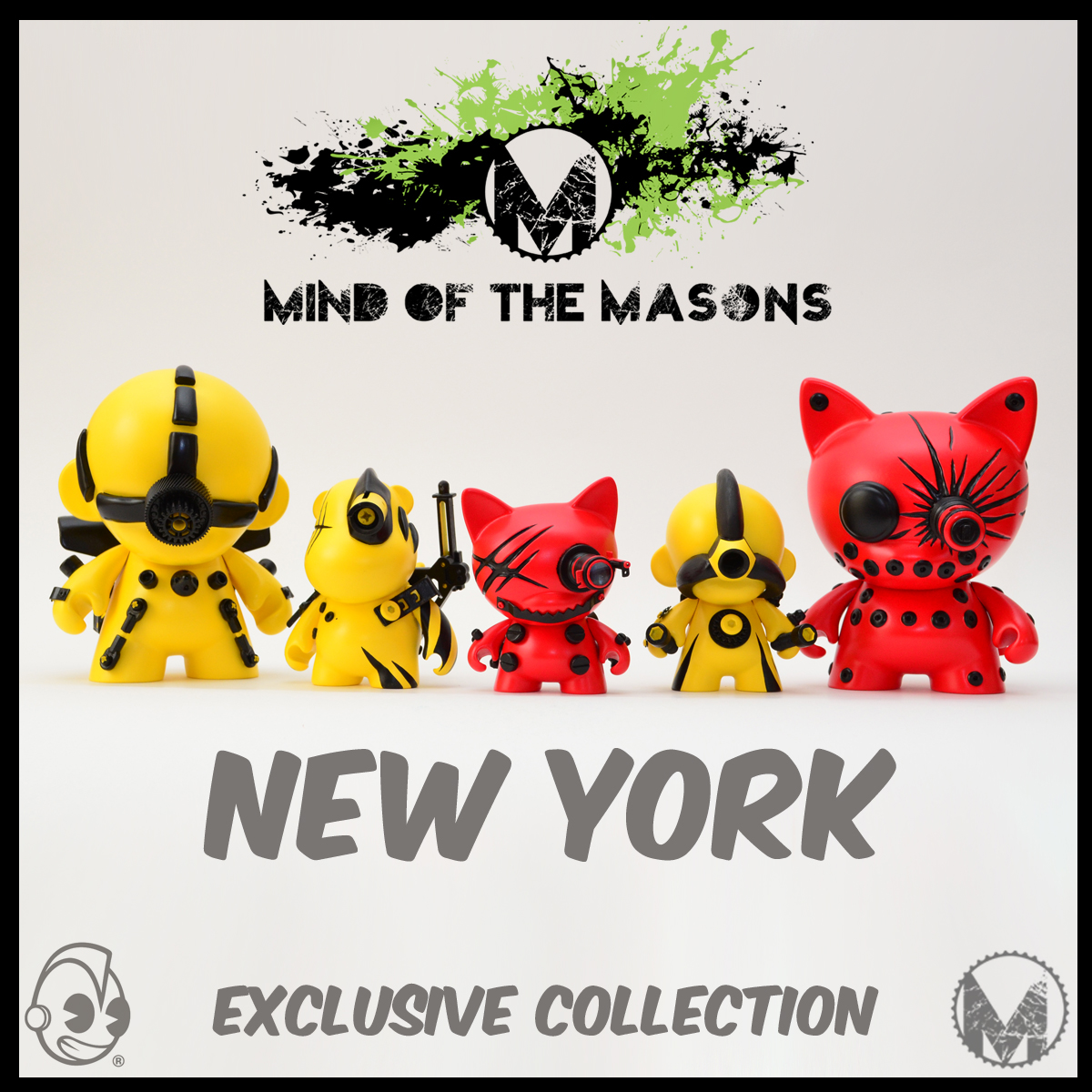 MindoftheMasons   Kidrobot robot robots New York Munny vinyl toy exclusive Collection MMR Masonic Munny Robots Joshua D Mason Joshua Mason  JDBrockin  