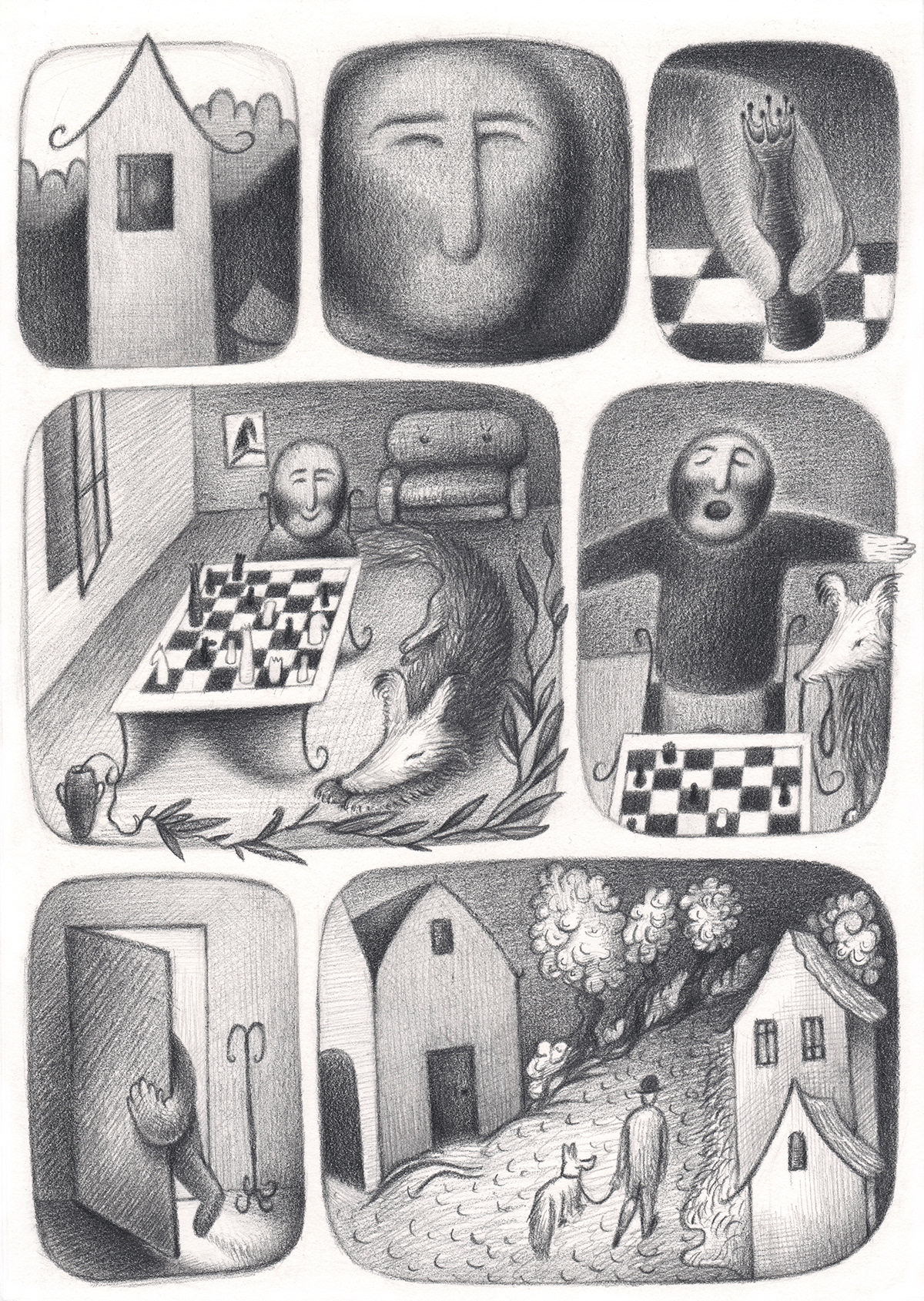 artwork black and white chess comics pencil chessboard Pencil drawing story