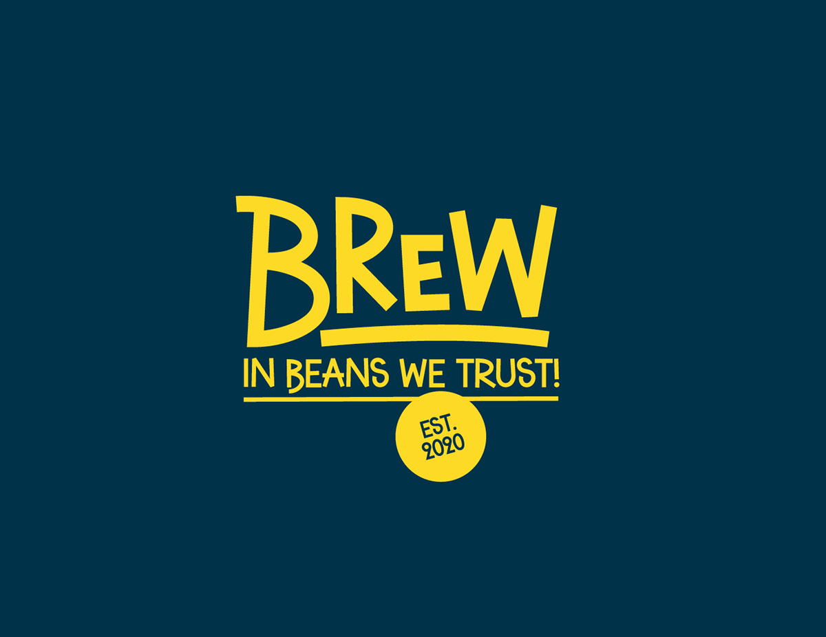 beans branding  Coffee cup lettering organic typography   cafe Packaging