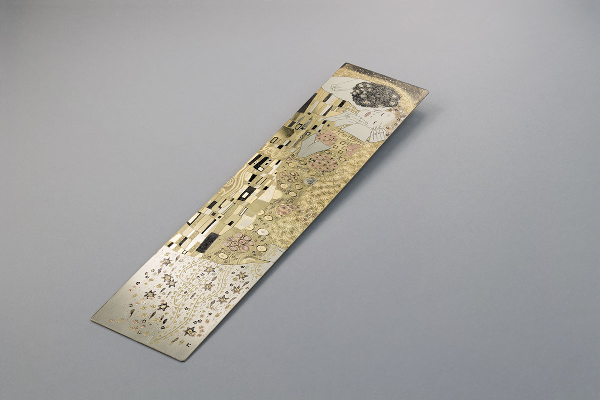 Silverleaf bookmarks art Klimt handmade made in italy Jewellery silver Unique