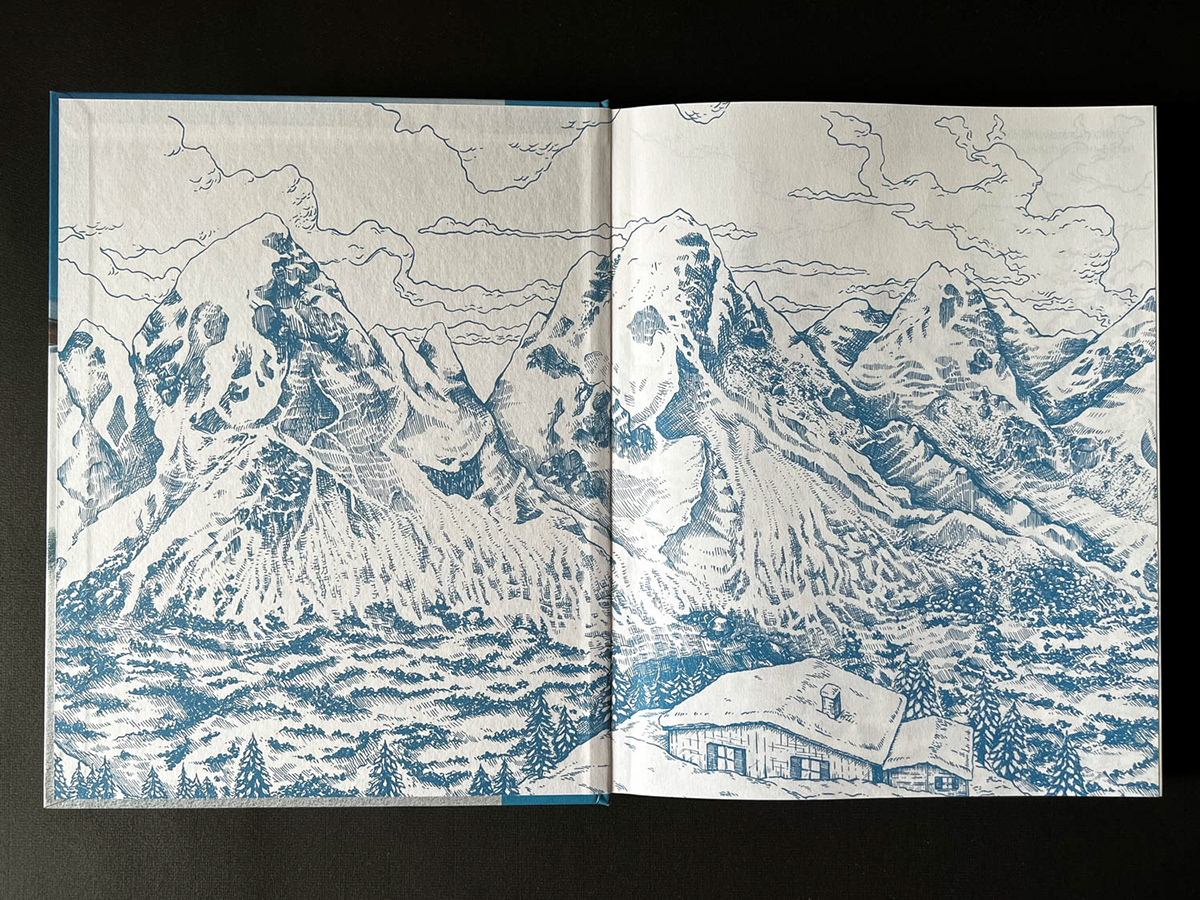 Adobe Portfolio Nature ILLUSTRATION  hiking mountains editorial Bookdesign mountain cabin bergwelten editorial design 