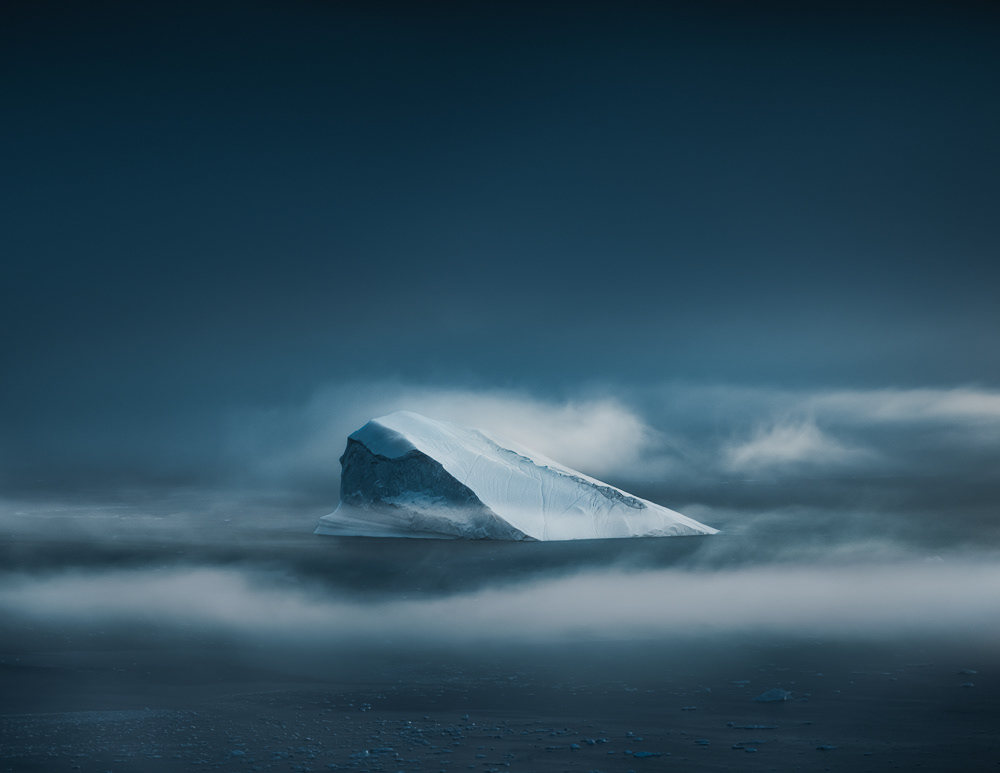 iceberg Greenland fog Ocean ice Arctic Ilulissat climate Aerial Aerial Photography