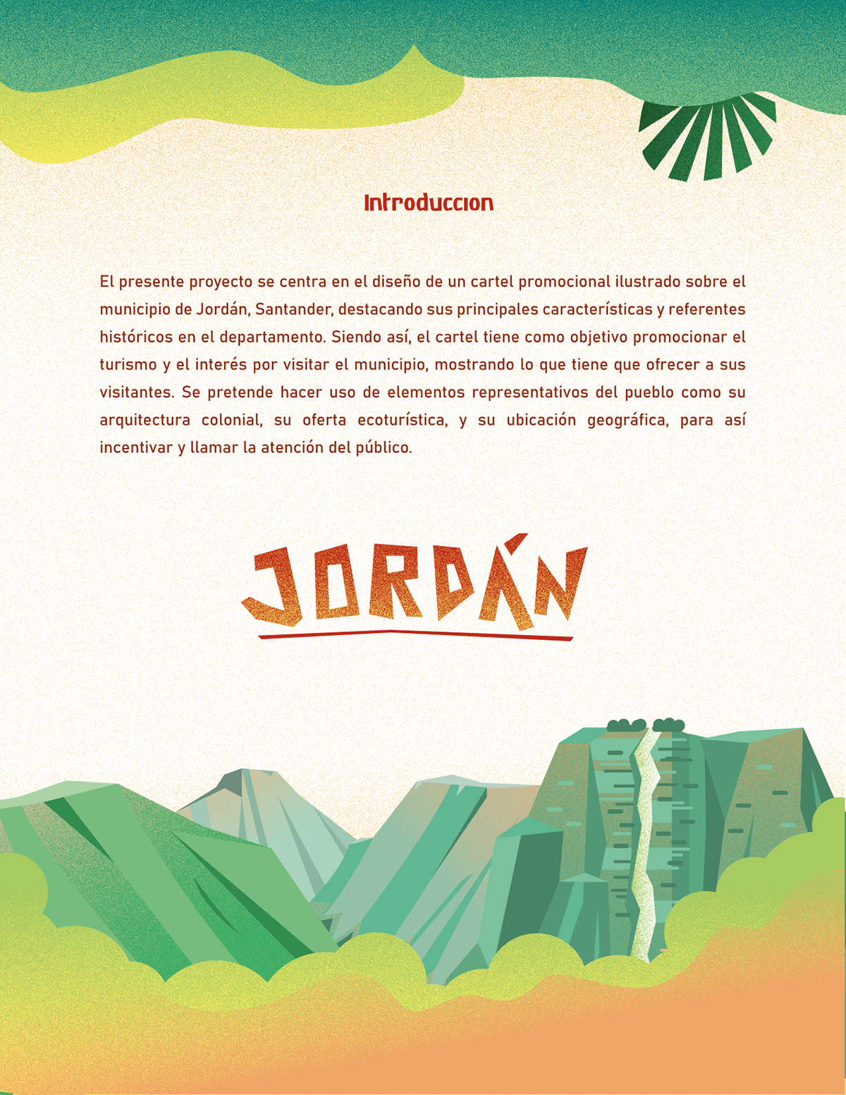 poster Poster Design Digital Art  ILLUSTRATION  Turismo tourism santander colombia diseño gráfico brand identity