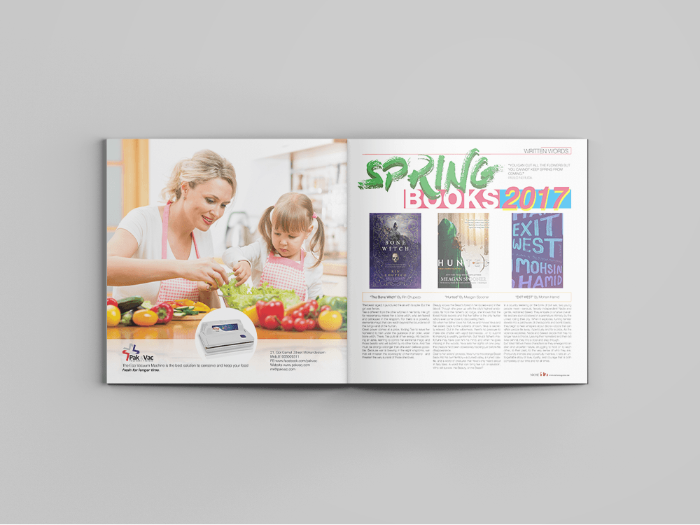 magazine Magazine design Layout print typography   photomanipulation Photography  spring issue Magazine Ad