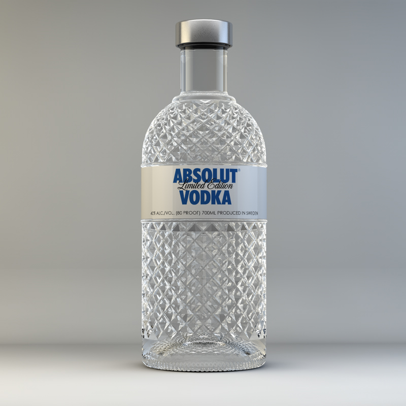 absolut glimmer absolut glimmer Absolut vodka Vodka glass Pallet 3D visualisation shelftalker Invitation bottle alcohol
