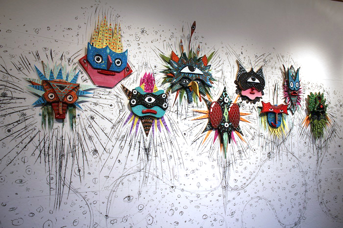 Adobe Portfolio Onem  Onem boreal La tribu masks alebrijes mexico sculptures Mix media Carpenter center  Harvard Onem boreal