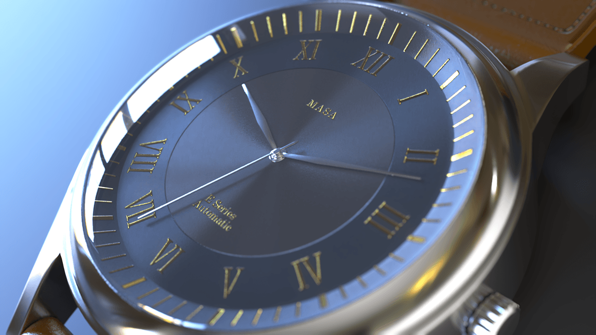 watch clock 3D Render product design  3d modeling blender visualization design visual identity