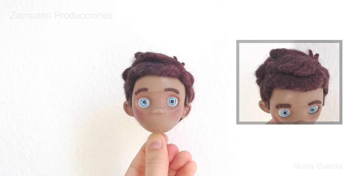 Character puppet stop motion toy