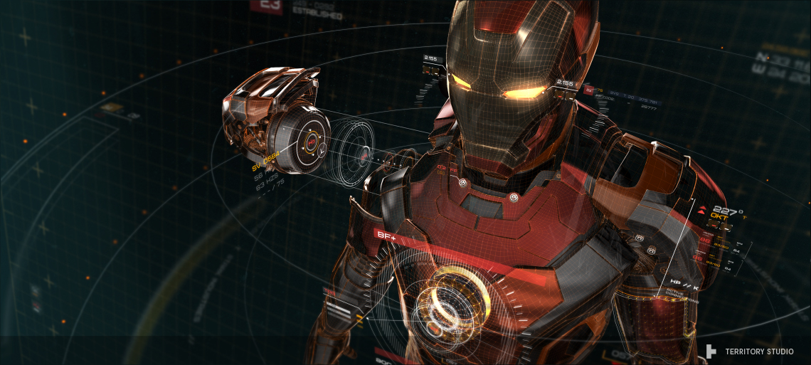 Avengers ageofultron motiongraphics uireel UI ironman