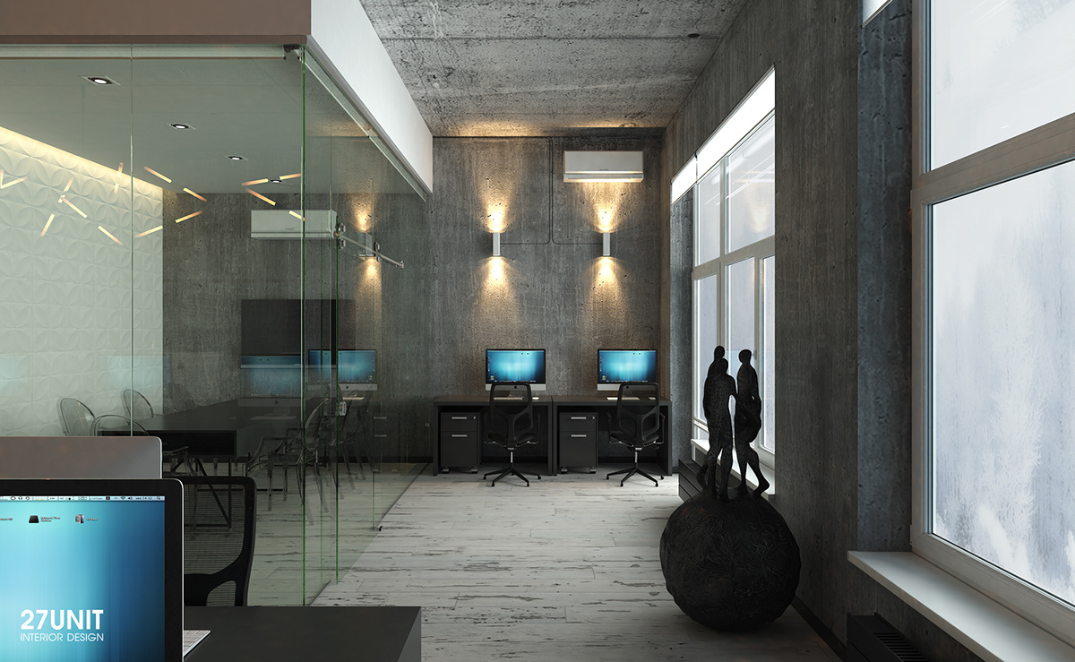 interior design  design designer Interior interiordesign minimal modern Office Render visualization