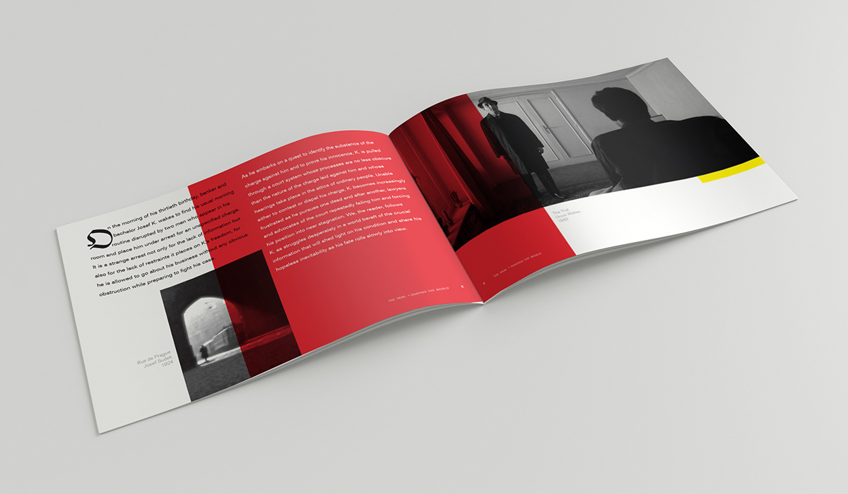 a5 book design Booklet editorial design  InDesign kafka Layout print The trial typography  