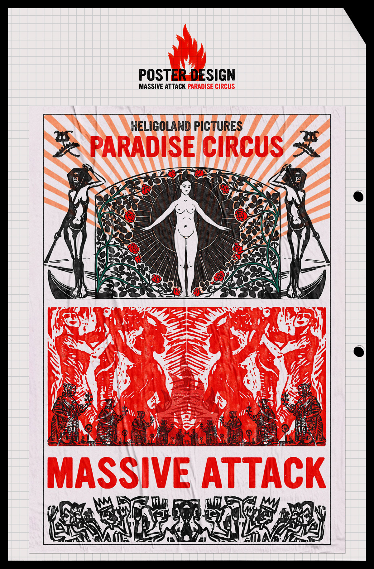 graphic design  Massive Attack music music poster portishead Poster Design Radiohead