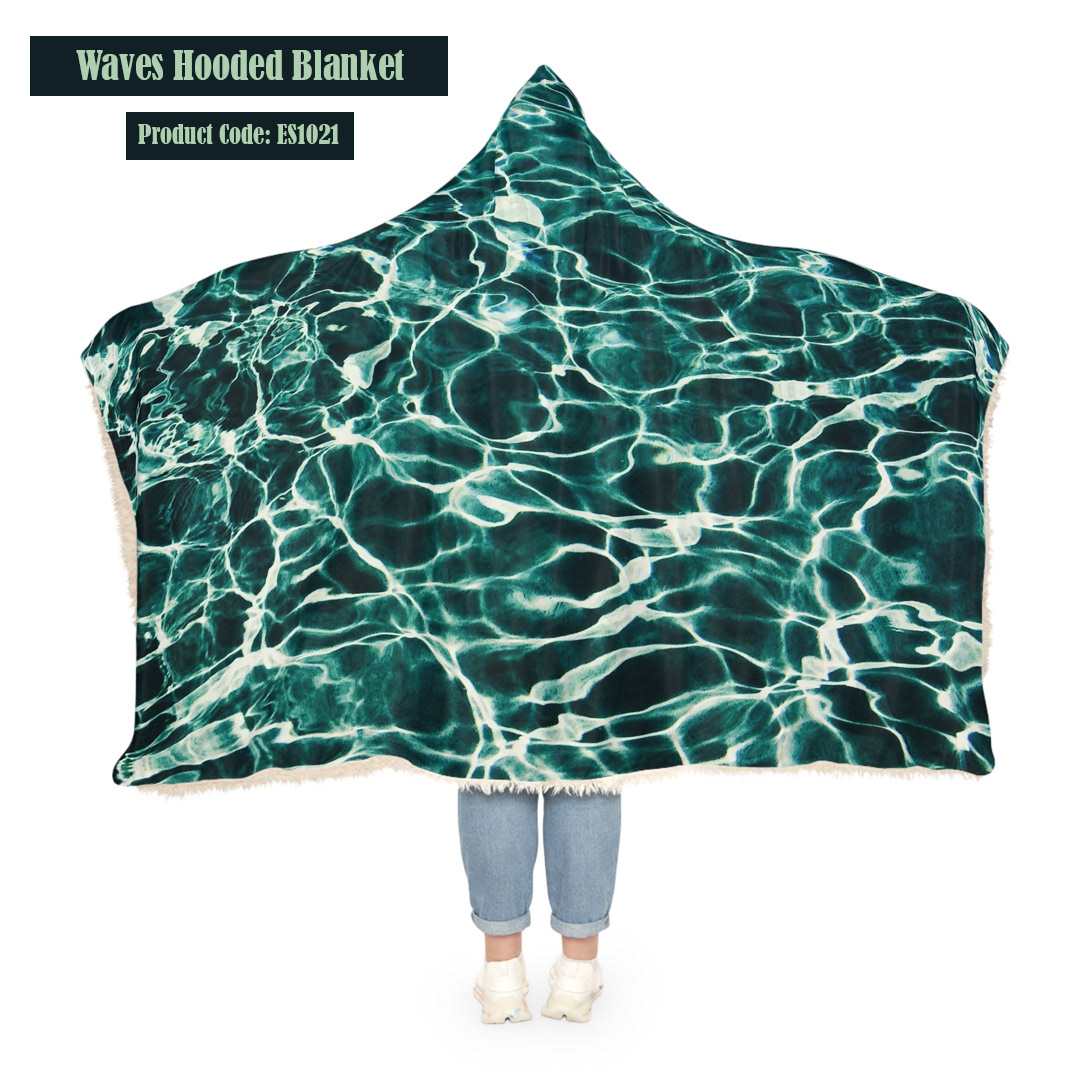 elitestrokes blanket waves textile design Hoodedblanket hoodie oodie snuggie apparel