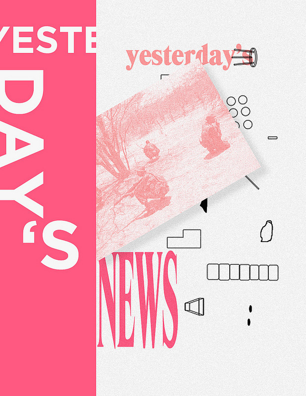 type design pink RIP yesterday news current Events War peace movement political politics life