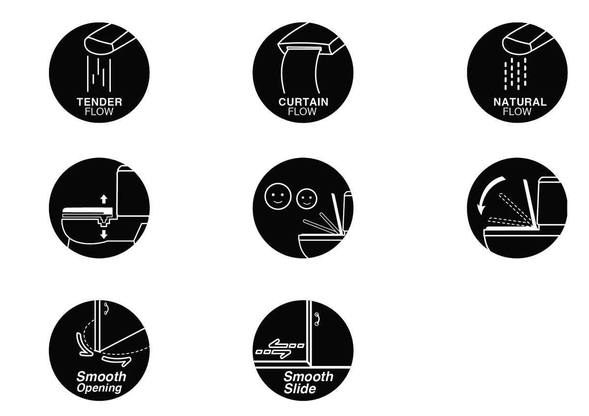Icon design iconset Icondesign brand cotto Thailand sanitary bathtub Tank graphicdesign Bangkok