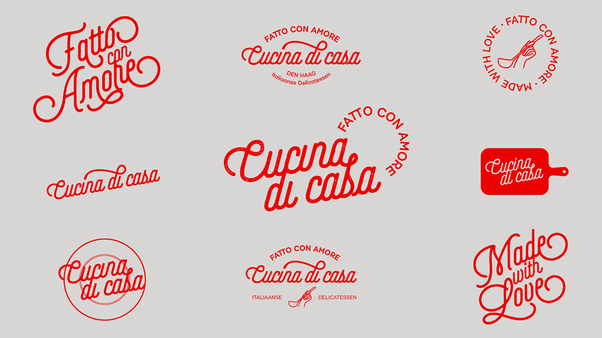bistro brand identity branding  Cucina di Casa Food  gastronomy Logo Design Made With Love restaurant Restaurant Branding