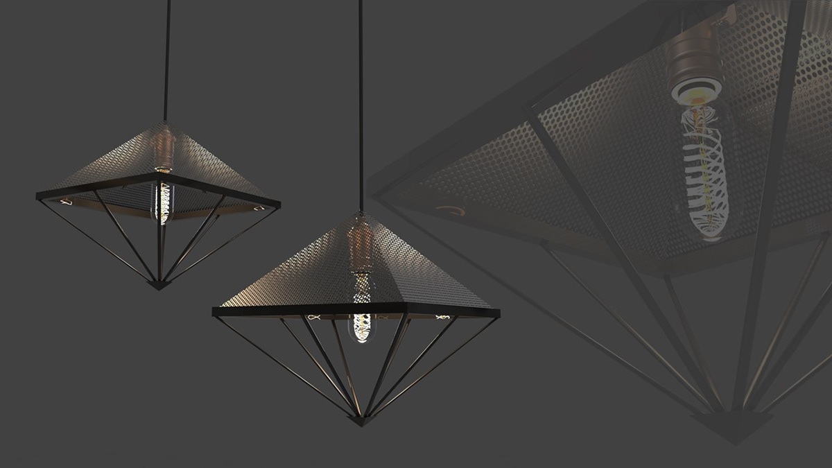 3D illumination Lighting Design  lights minimal modern product design  visualization