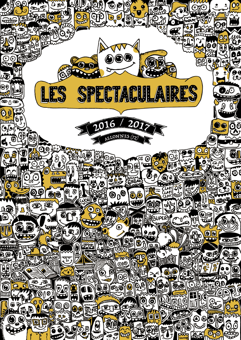 doodling doodle Excelsior spectacles spectaclesenfants marionettes puppets theater  poster postermusic LeMans