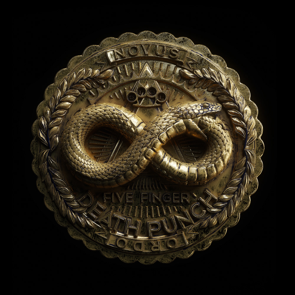 music video Lyrics logo 3D snake 5fdp music rock coin gold
