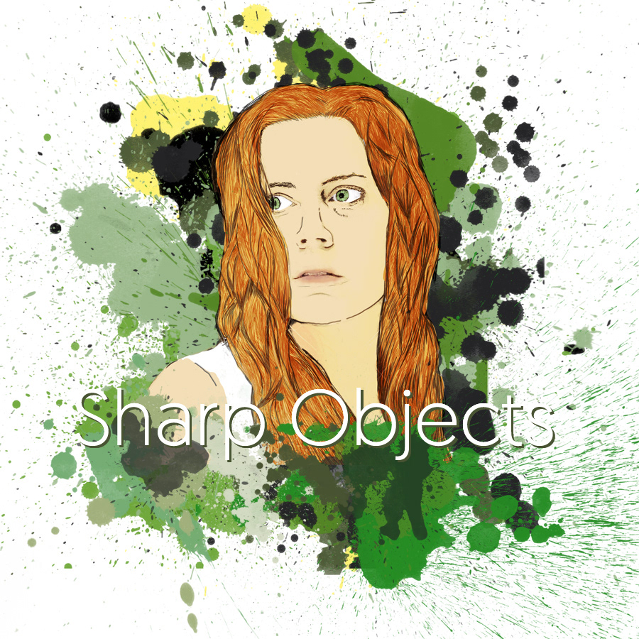 ILLUSTRATION  color design tv Show Sharp objects hbo Amy adams