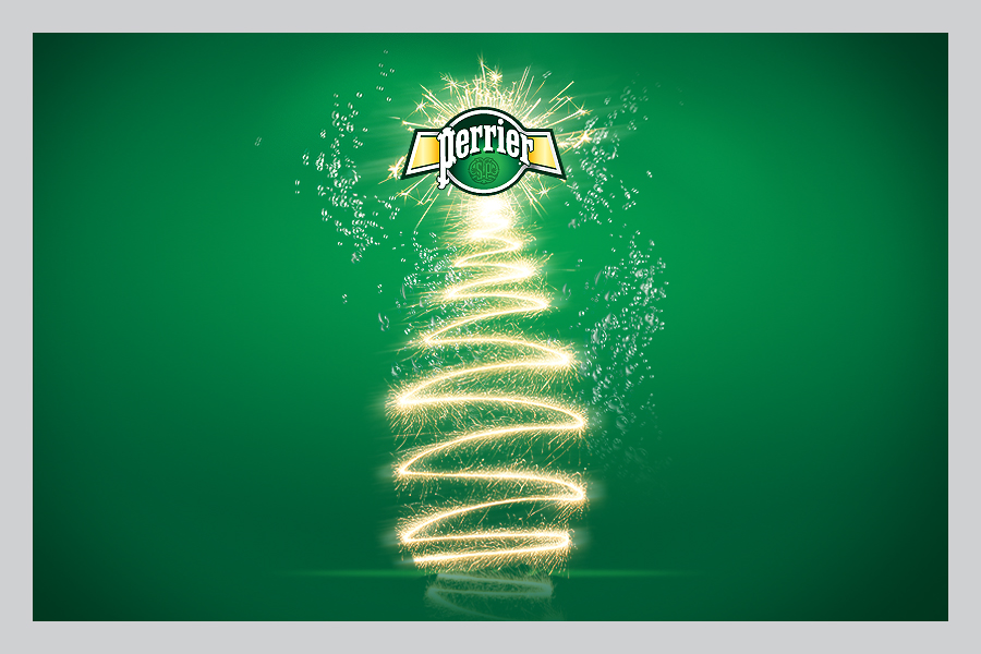 Perrier NewYear new year perrier sparkler Bengal light