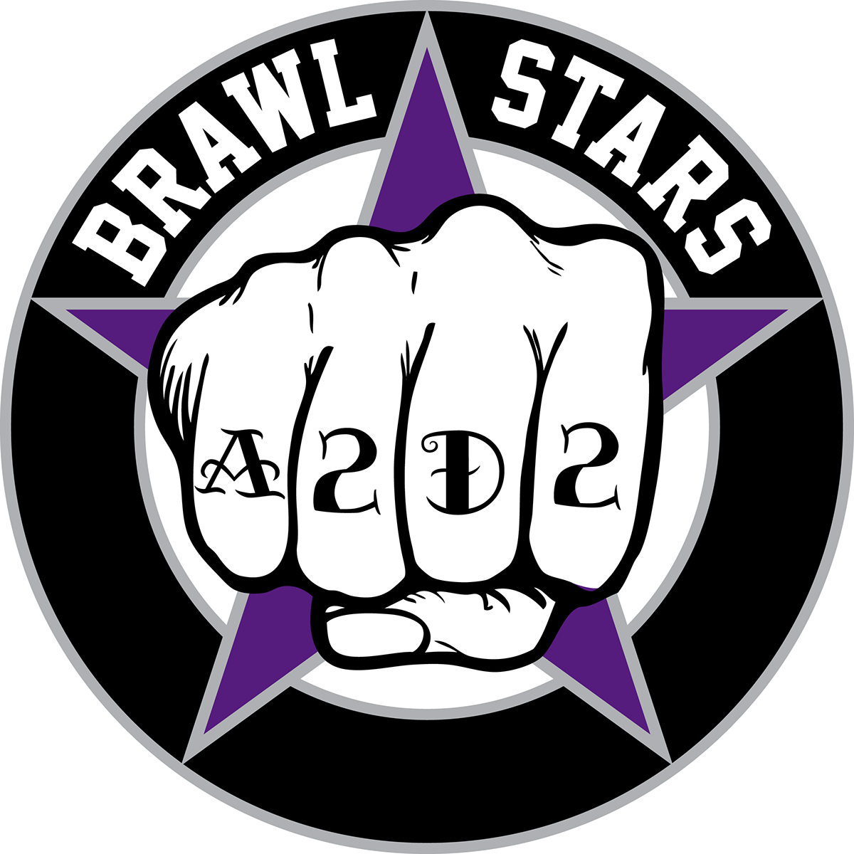 Roller Derby logo fist star A2D2