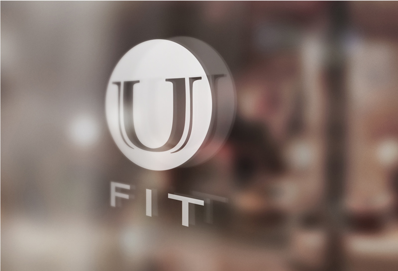 personal training fitness Logo Design Health Club U Fit Fit Flowers