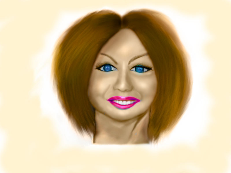 portrait Digital Art  face drawing Face painting