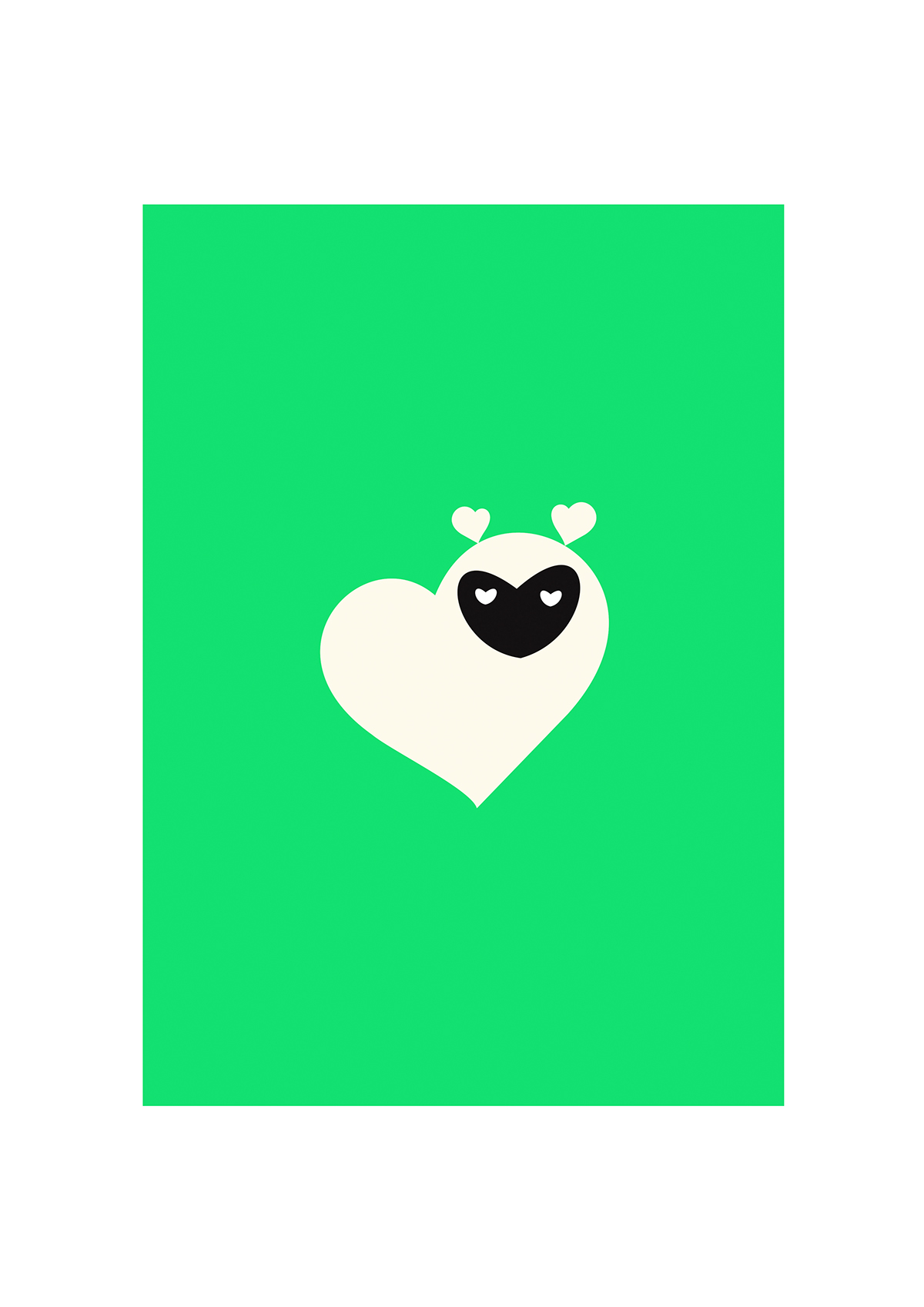 hearties made from heart Minimalism minimalist animal design Minimalist illustrations minimalist graphic design merchandising heart shape graphics gorilla heart