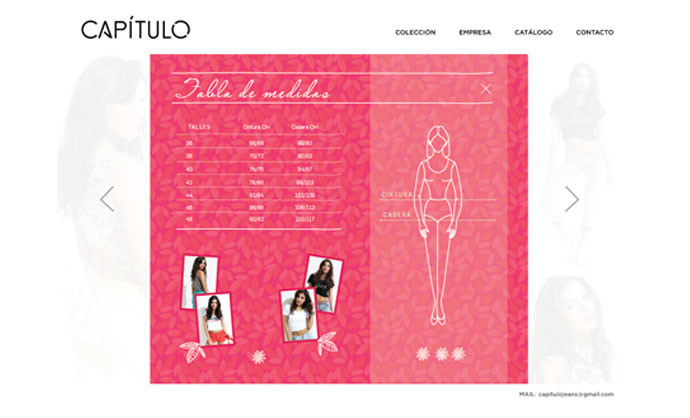 catalogo moda jean Diseño editorial Web