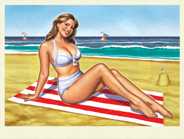 beach pose model Seaside sea blue sand bikini smile beauty Sunny o2 waves glamour glamor