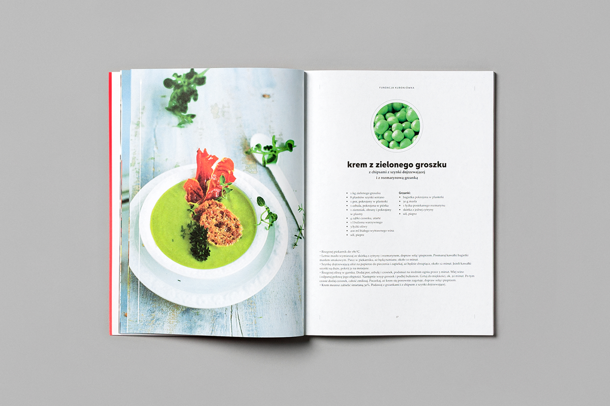 magazine Culinary publication cover design Layout polish design neon fluo Food 