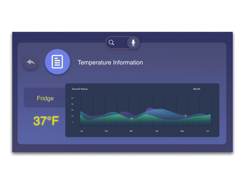 interactive design refrigerator design UI/UX