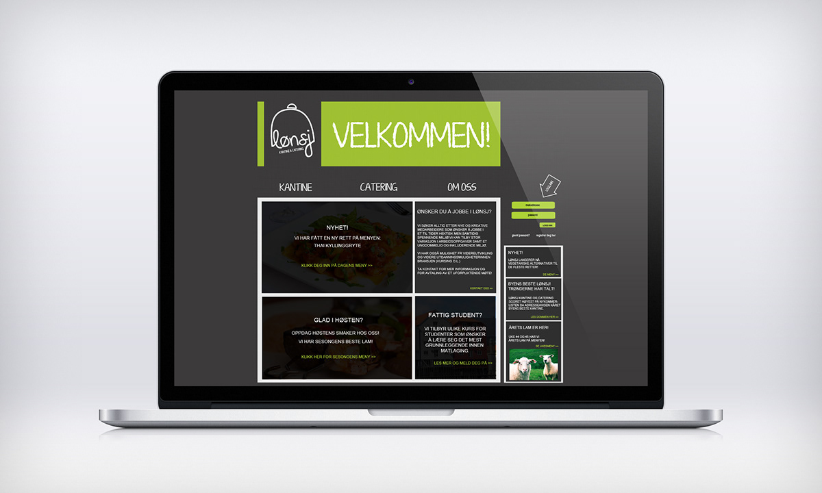 logo cantina lønsj brand healthy Website catering greenfood healthyfoods lunch decorating