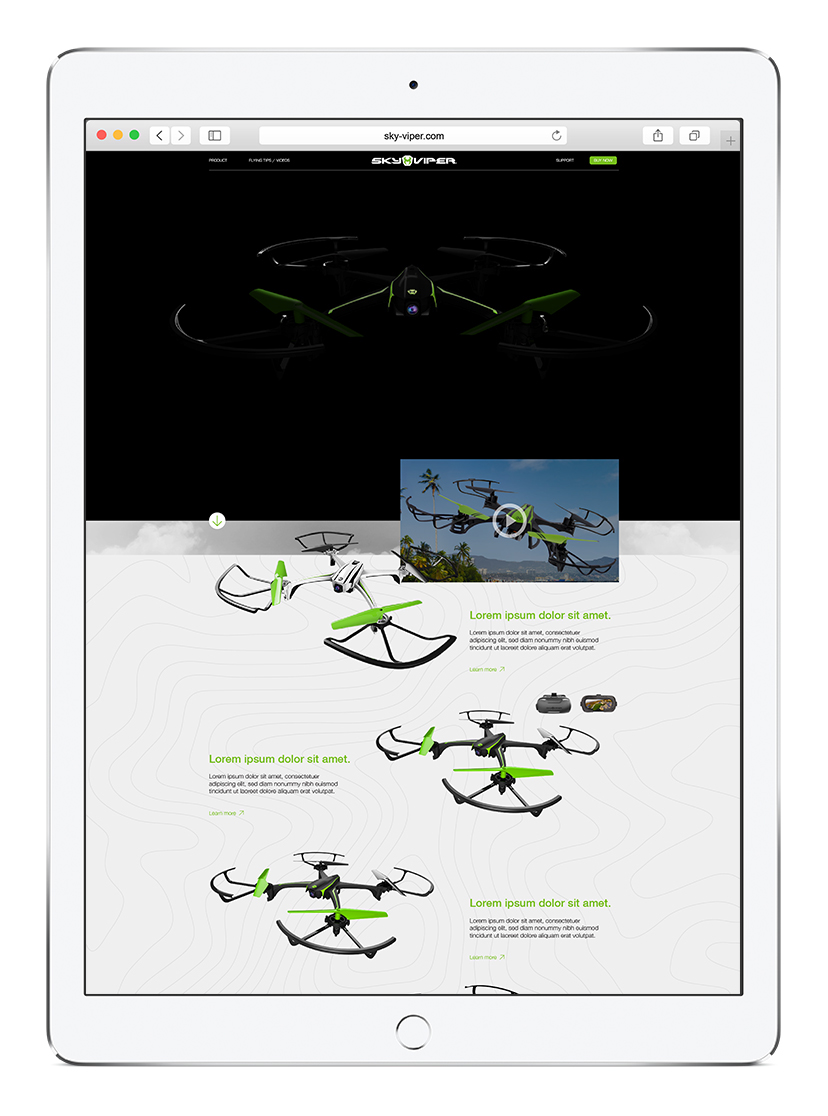 Web Design  Responsive Design UX design drones Tech toys art direction  ui design Photo Retouching ILLUSTRATION 